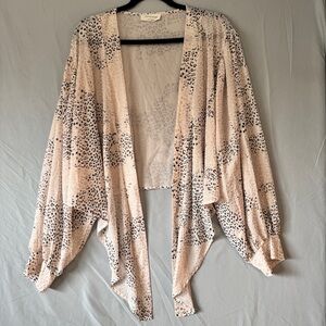 Saints & Hearts Womens Animal Print Crop Shrug Cardigan 3XL Lightweight Sheer